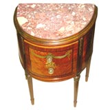 Demi Lune Marble Top Commode