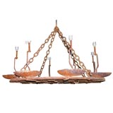 French metal chandelier