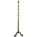 Metal standing lamp with dragon feet