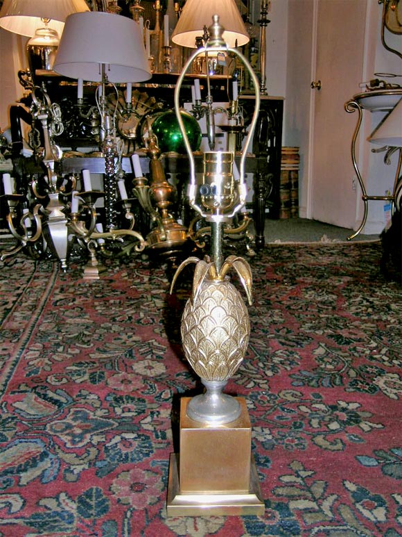 60"s French pineapple table lamp