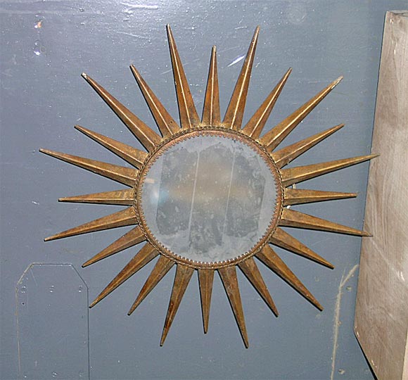 Gold Leaf Sun Ceiling Lamp