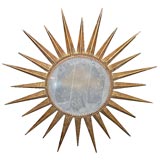 Gold Leaf Sun Ceiling Lamp