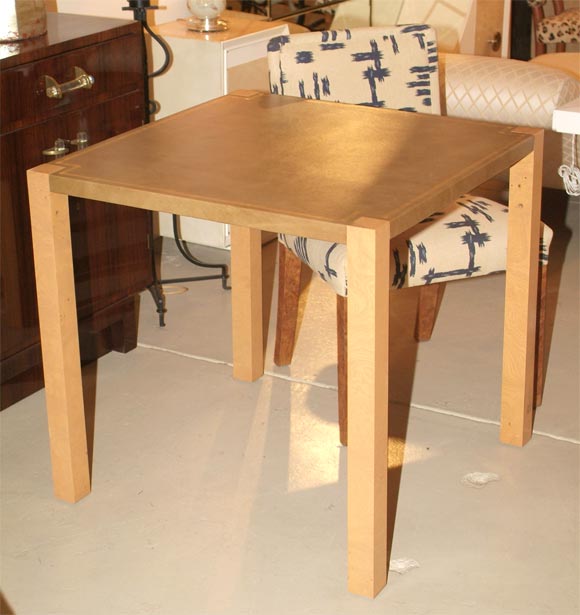 Samuel Marx Burled Wood Games Table and Chairs 2