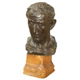 Bronze Bust of Gentleman on Base