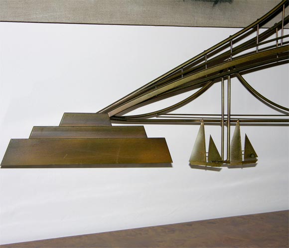 American Curtis Jere bridge sculpture