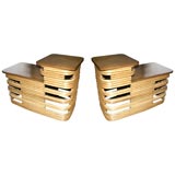 Vintage Frankl Rattan end tables Vintage Frankl Rattan end tables