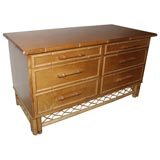 Vintage Rattan  Dresser, Console, Cabinet