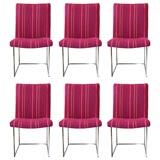 Set of 6 Dining Chairs by Milo Baughman for Thayer Coggin