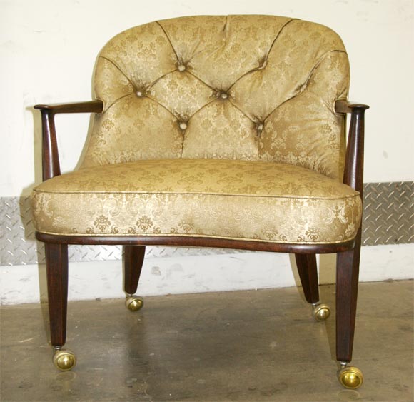 Set of 4 Edward Wormley for Dunbar Janus chairs