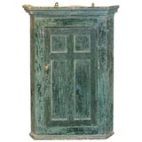 18th c. Painted Corner Cabinet