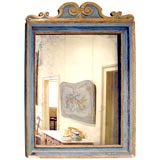 Antique Italian painted and gilded mirror