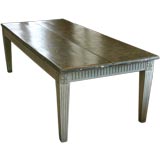Painted grey dining table
