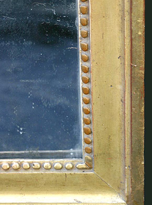 LOUIS XVI STYLE GOLD LEAF MIRROR