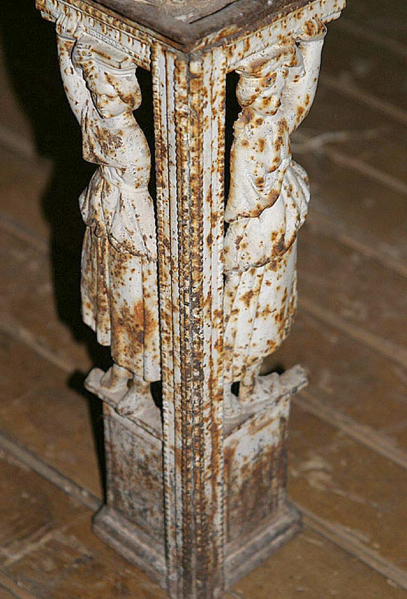 FRENCH CAST IRON TWO TIER TABLE