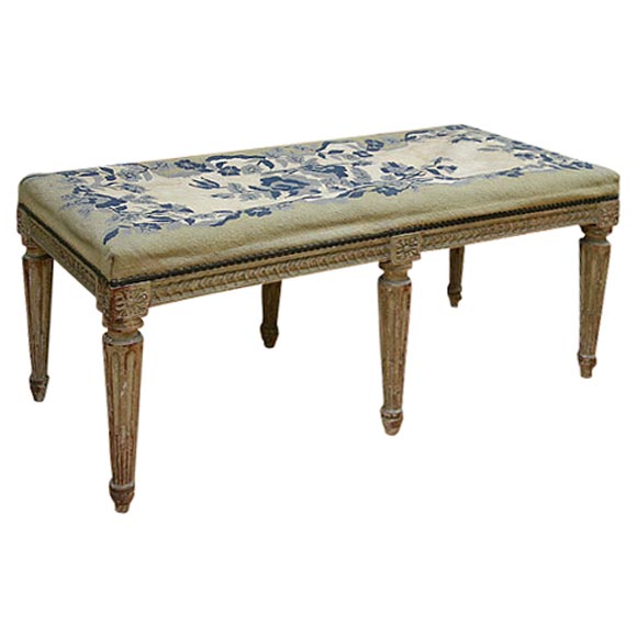 LOUIS XVI STYLE BENCH. For Sale