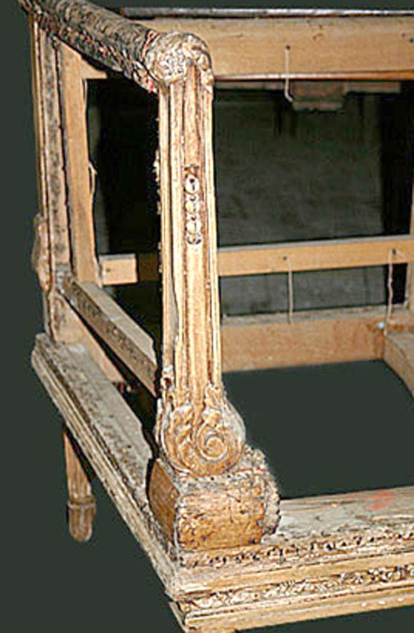 LOUIS XVI STYLE NAPOLEON III PAINTED CANOPE