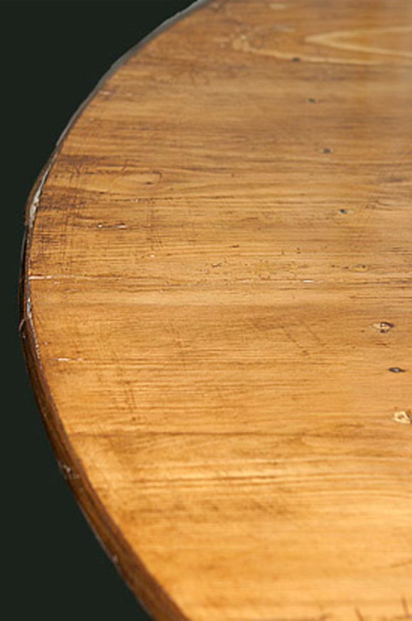 French Round Wine Table For Sale