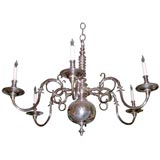 Large silver chandelier