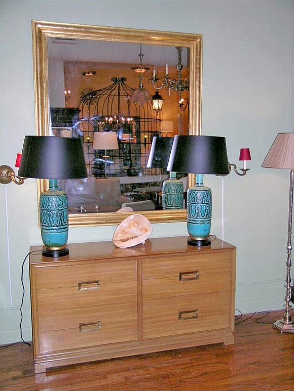 Large Gold leafed mirror
