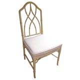 Six  Widdicomb Regency Faux Bamboo dining chairs