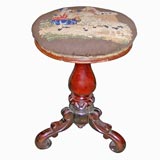 Antique Victorian Needlepoint Stool