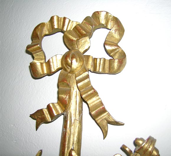Decorative Carved Gilt Wall Plaque