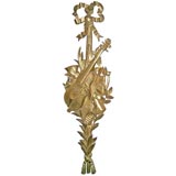 Decorative Carved Gilt Wall Plaque