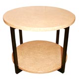 Paul Frankl Cork and Mahogany Table