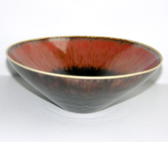 Swedish Stone Ware Bowl by Carl-Harry Stalhane for Rörstrand For Sale