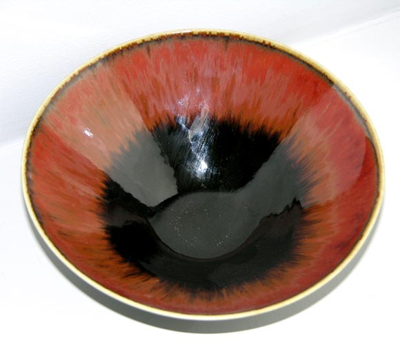 Stone Ware Bowl by Carl-Harry Stalhane for Rörstrand In Excellent Condition For Sale In New York, NY