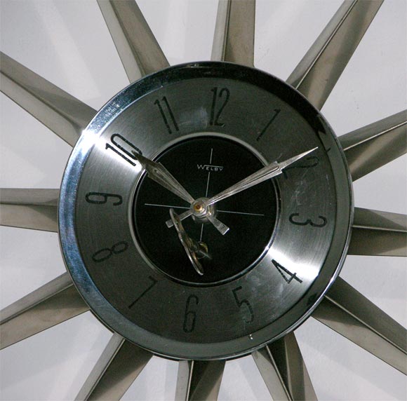 German Welby sunburst  wall clock.