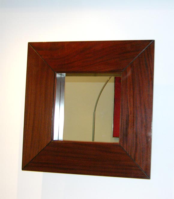 Pair of Mahogany-Framed Mirrors For Sale 1