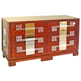 Grosfeld House Six Drawer Dresser in Lucite and Mirror