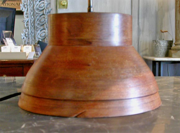 Antique Wooden Spindle Table Lamp