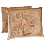 Pillow Made with 18th C Aubusson Tapestry Fragment