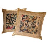 Pillow Made with 18th C Needlework