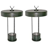 Pair of Large Oil Rubbed Bronze Table Lamps