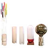 Grouping of  Bill Curry "Design Line" table lamps