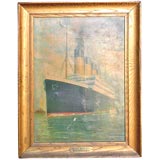 White Star Line " S.S. Olympic" 1920's litho