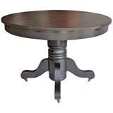 1900 Century Black Pedestal Table