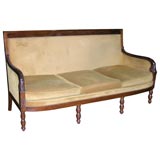 French Empire Mahogany Sofa