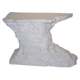 Molded slate rock console