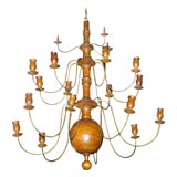 Late 18th c. hand-carved Swedish cup chandelier