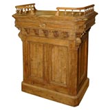 Antique Italian painted wood auctioneer's podium