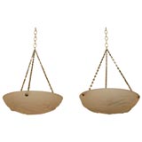 Pair of Etling French Glass Fixtures