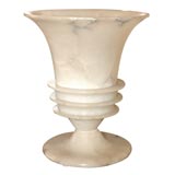Art Deco alabaster table lamp