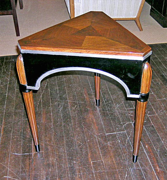 Triangular Art Deco Side Table