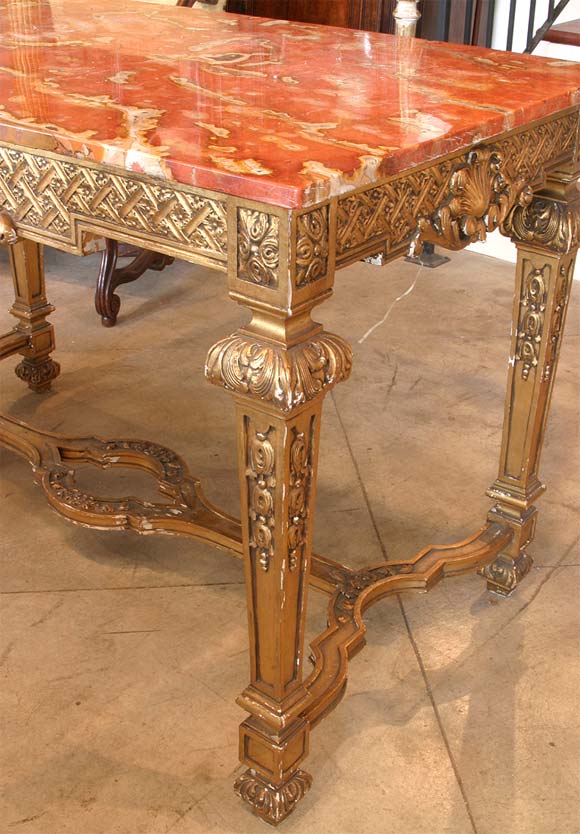 19th c. Giltwood Center Table