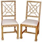 Pair of Chinese Chippendale Style Chairs