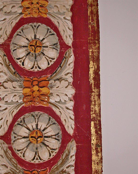 Set of 3 Italian Painted Theatre Panels, 19th Century